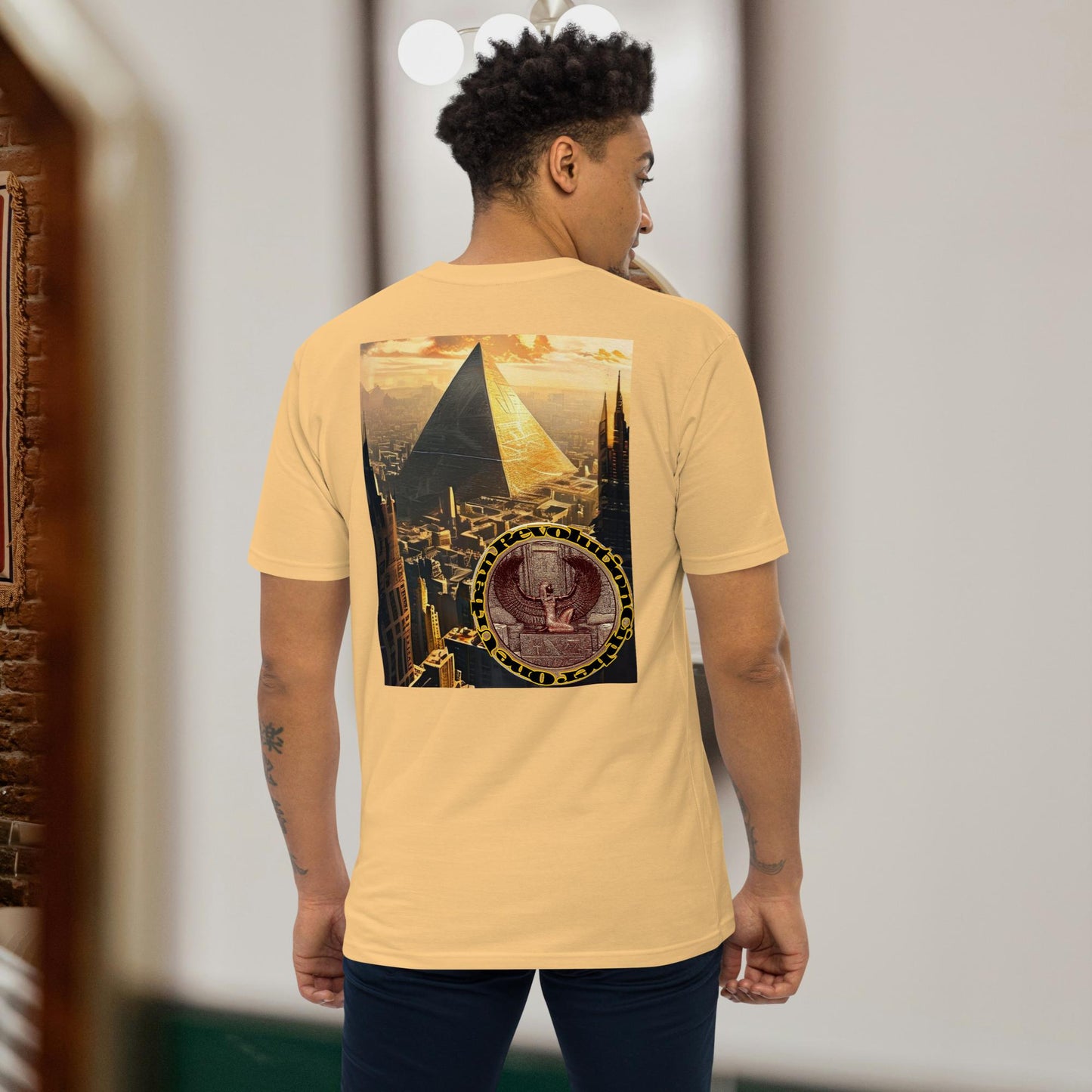 "ANCIENT FUTURE" Men’s Premium Heavyweight Tee