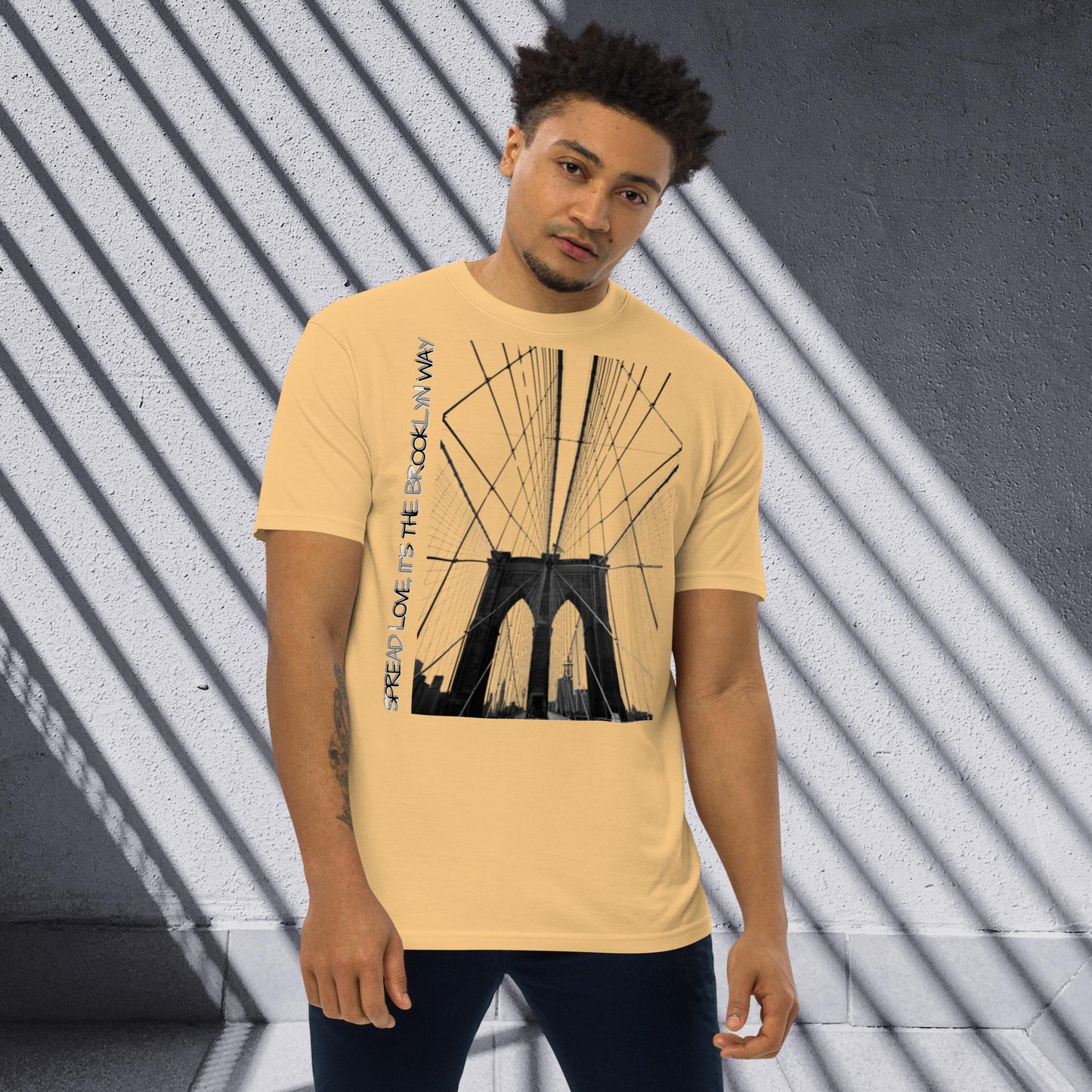 "SPREAD LOVE" Men’s Premium Heavyweight Tee