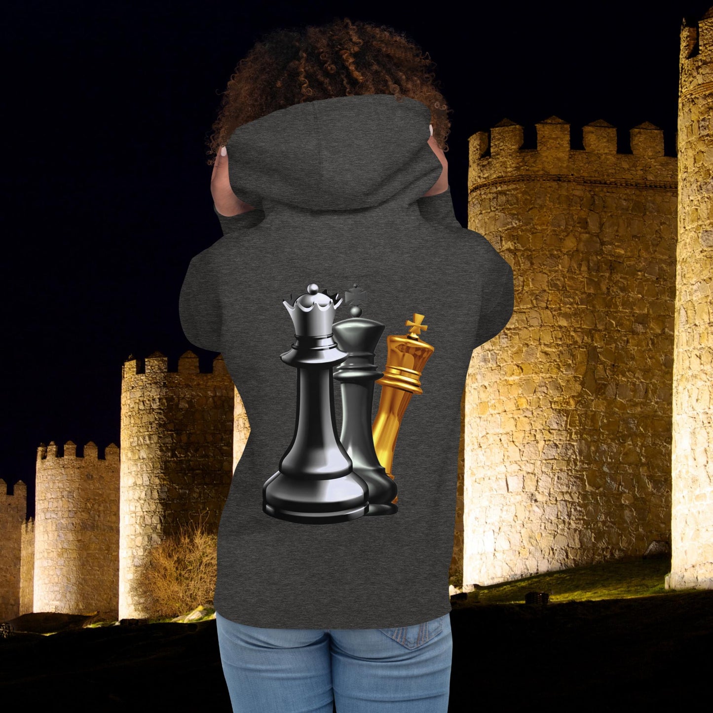 "CHECKMATE" Embroidered Unisex Hoodie