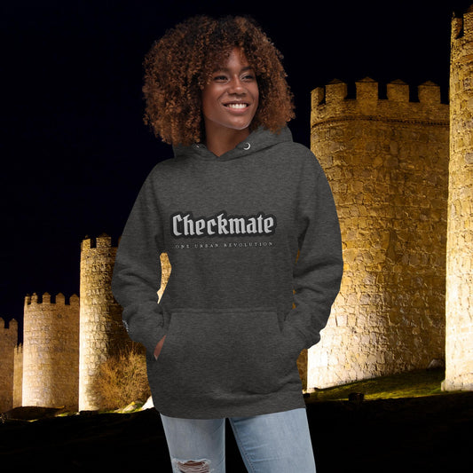 "CHECKMATE" Embroidered Unisex Hoodie