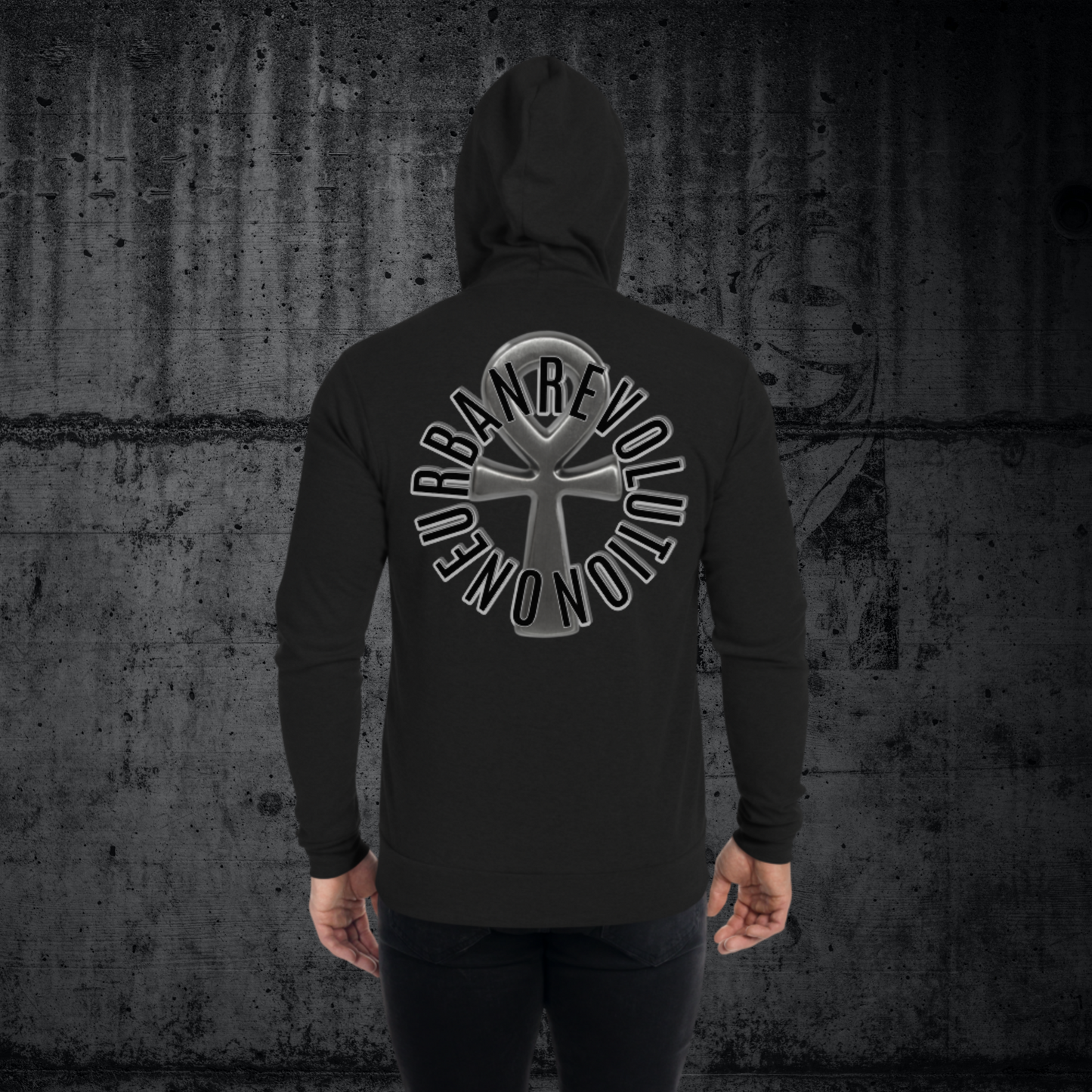 "MELANIN MAJESTY" Unisex Lightweight Zip Hoodie (Lunar Theme)
